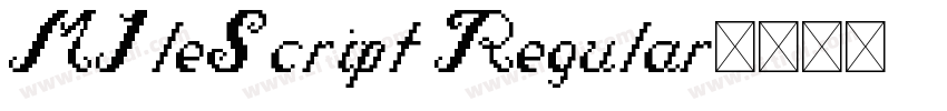 M1leScript Regular字体转换 M1leScript Regular字体转换